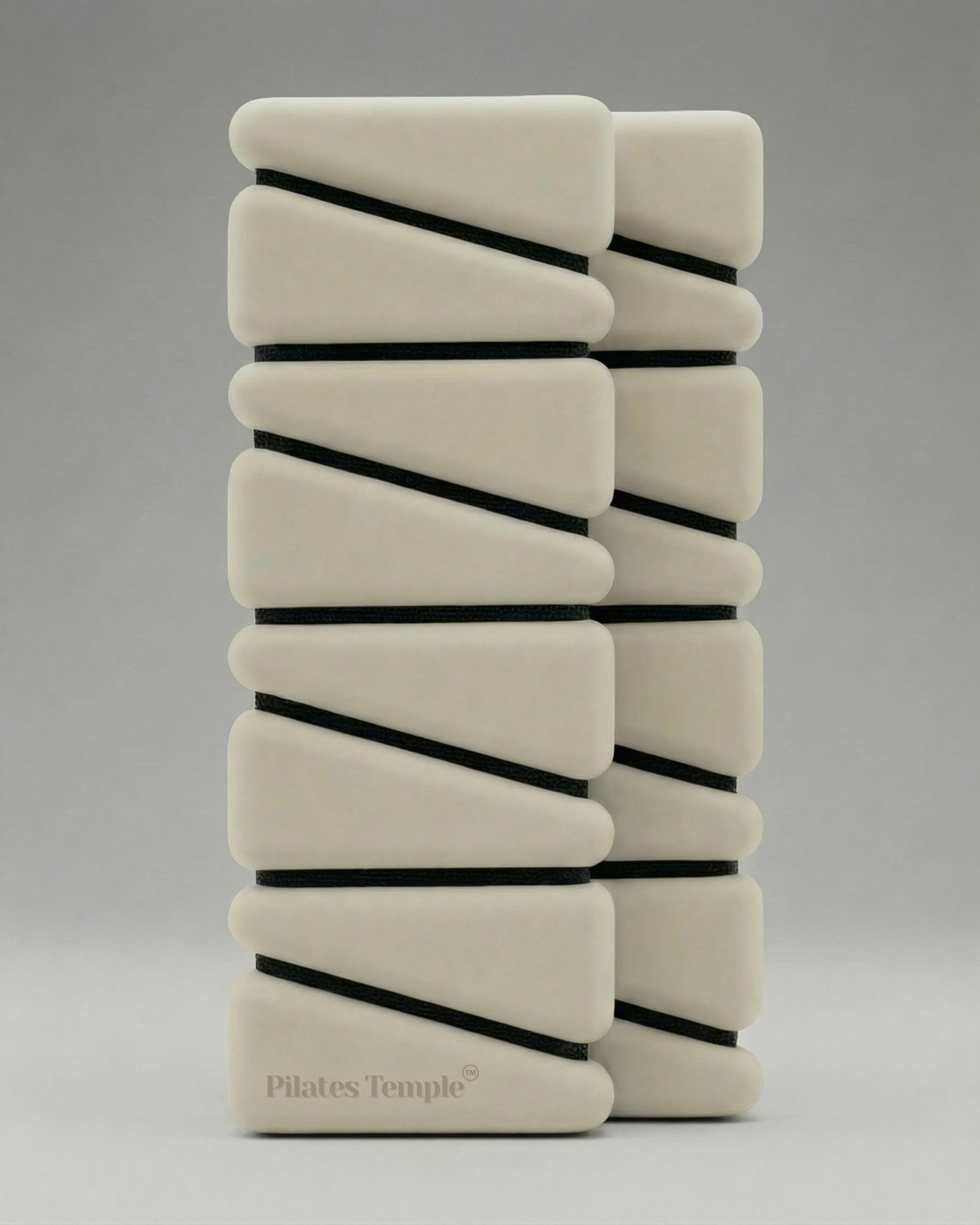 #color-Crème Gros plan sur la matière douce et le velcro des poids crème.